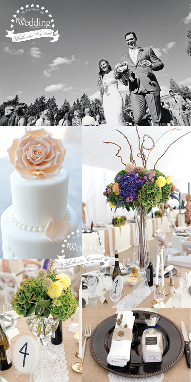 Stephanie and Daniel's Graden Party from Erin Gilmore, in Perfect Wedding Magazine