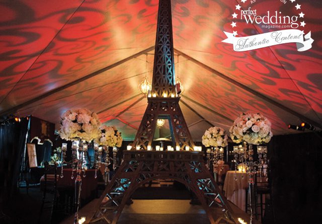 Paris theme, Wedding DÃ©cor, Perfect Wedding magazine, Fall Winter issue