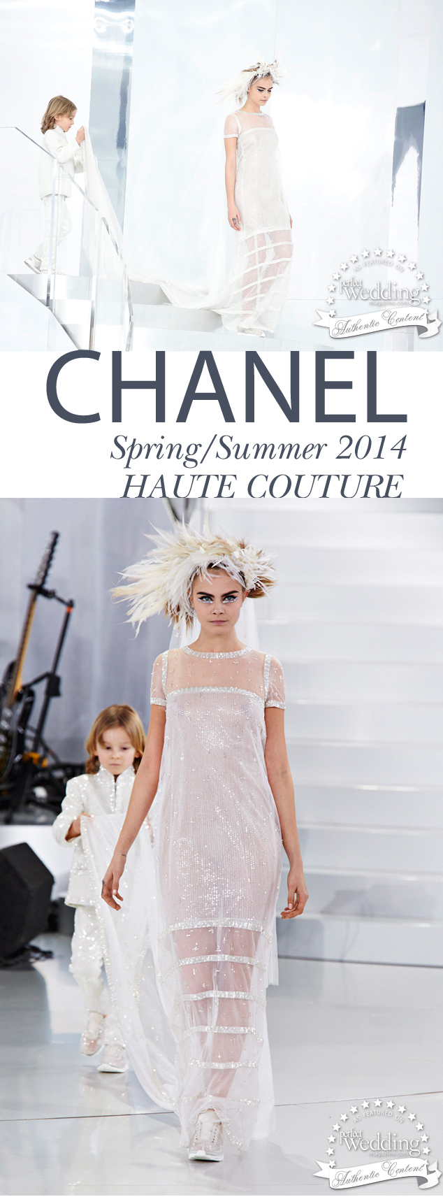 Chanel Spring Summer 2014 Haute Couture, Perfect Wedding magazine, Chanel Bride