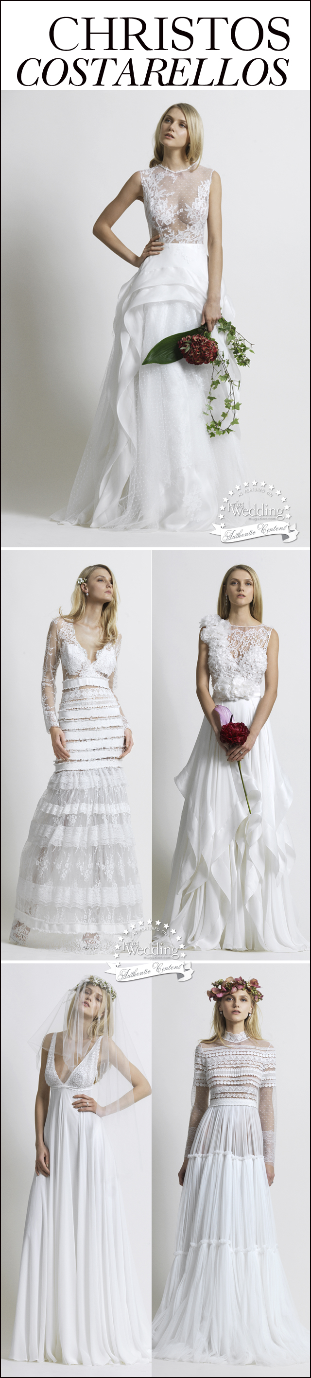 Christos Costarellos, Perfect Wedding Magazine, Greek Bridal designer