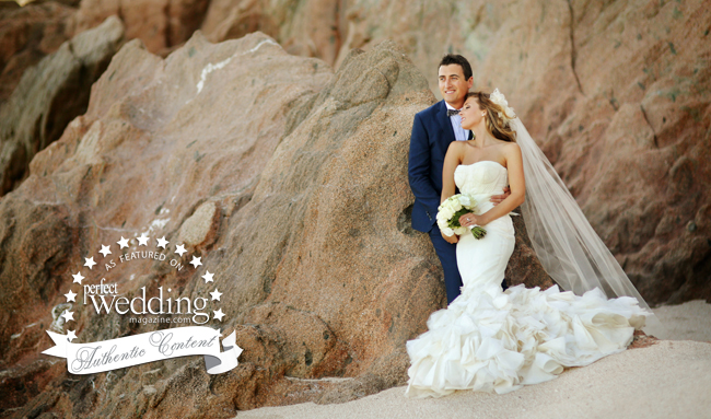 Perfect Wedding Magazine feature with Erica & Erich, photographed by ChrisPlusLynn