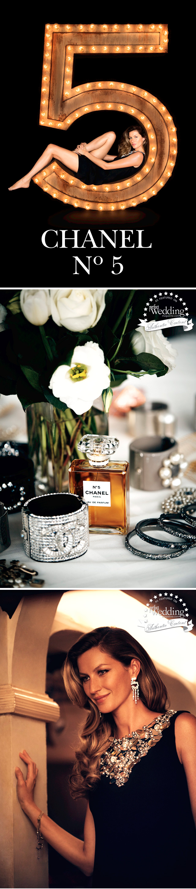 Chanel, Chanel No. 5, The One That I Want, Perfect Wedding Magazine, Gisele Bündchen