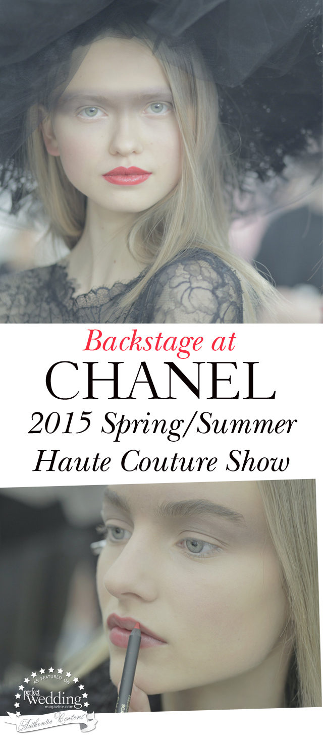 Chanel, Chanel Makeup, Chanel spring Summer 2015 Haute Couture Collection, Perfect Wedding Magazine, Spring Makeup Bridal Trends