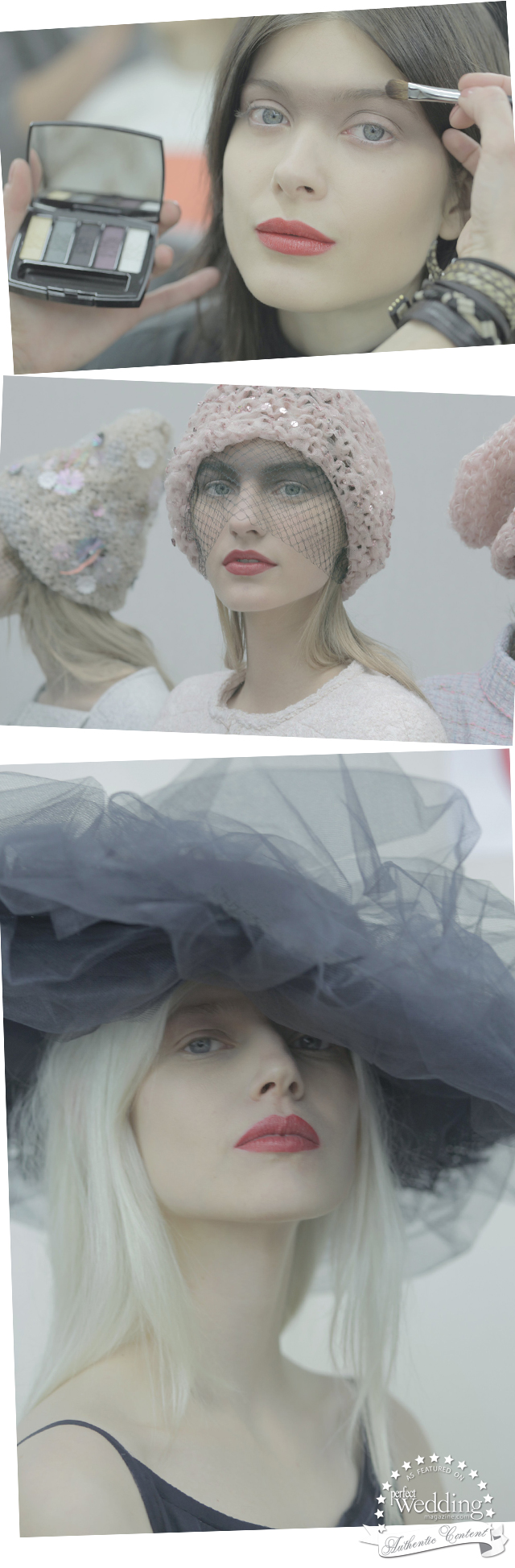 Chanel, Chanel Makeup, Chanel SpringSummer 2015 Haute Couture collection, Perfect Wedding Magazine, Spring Makeup Bridal trends