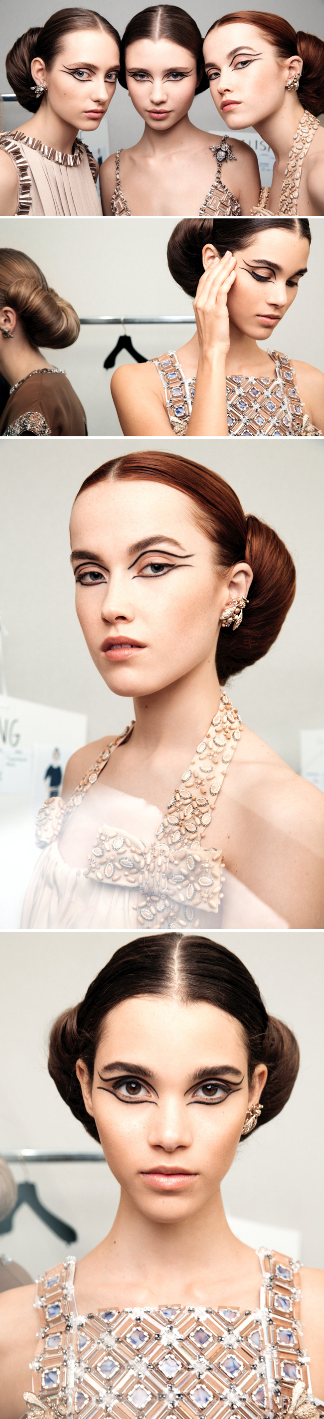 Backstage at Chanel Fashion Show, Chanel Spring 2016 Haute Couture, Chanel Haute Couture, Chanel Beauty, Chanel Makeup