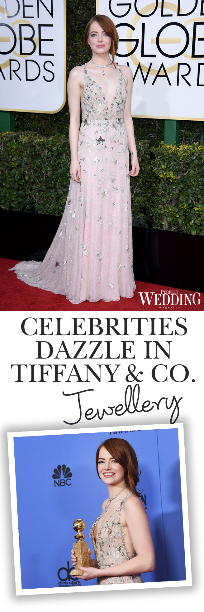 Golden Globes, Tiffany & Co., Emma Stone, Natalie Portman, Naomi Harris, 