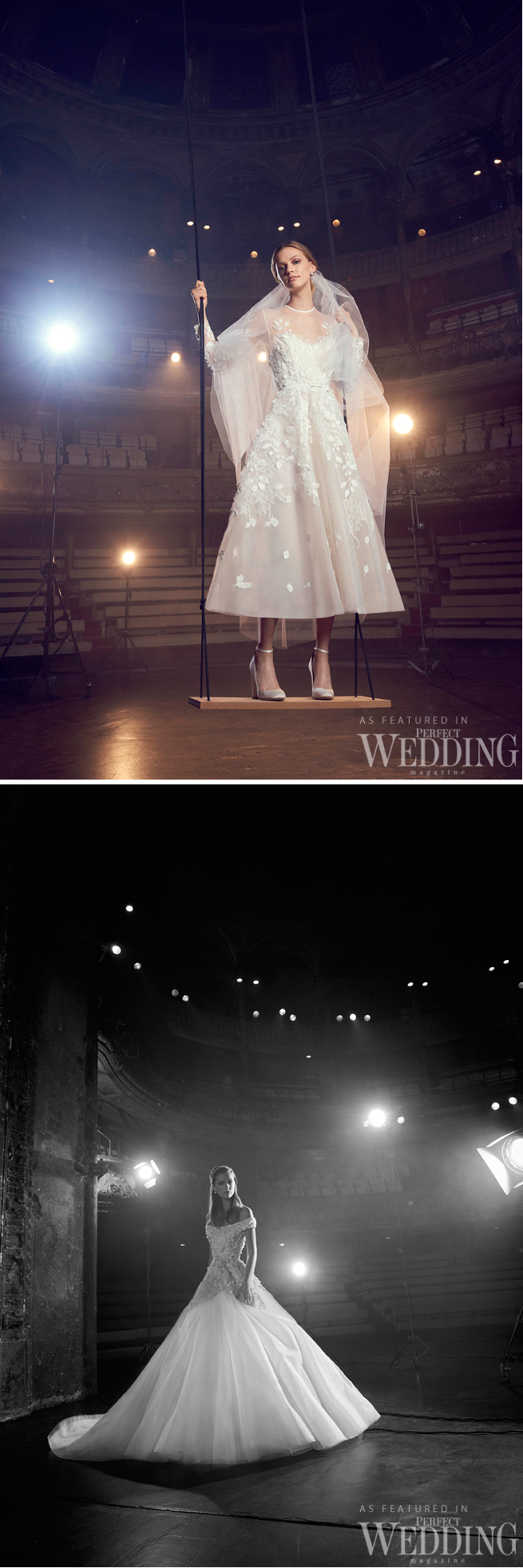 Elie Saab, Elie Saab Bridal, Elie Saab Wedding Gowns, Elie Saab Bridal Fall Winter 2018, Perfect Wedding Magazine, Theater of Light, Bridal Trends 2018, Perfect Wedding Magazine, Couture Bride
