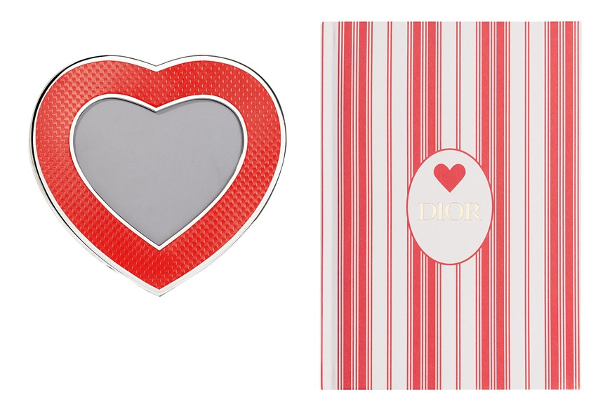 Dior Maison Saint Valentine's collection includes heart shaped box and notebooks