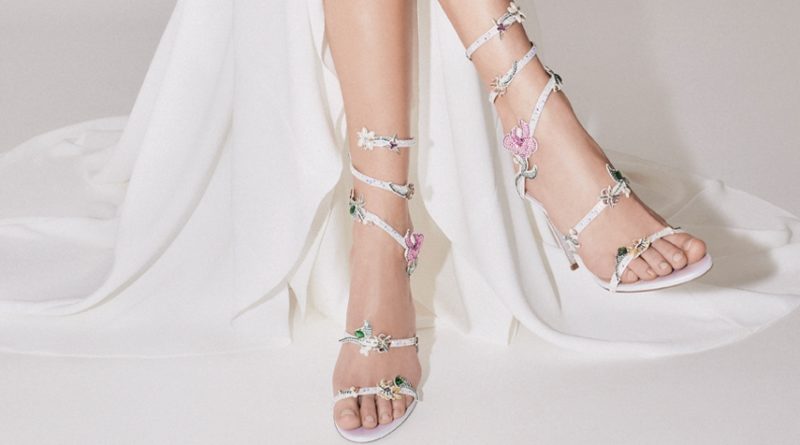 René Caovilla 2020 bridal shoe collection enhances the female figure