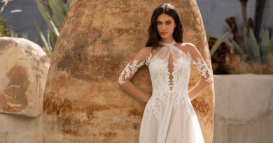 Pronovias 2021 Cruise collection tulle gowns with floral motifs Perfect Wedding Magazine