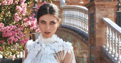 Marchesa for Pronovias bridal collection includes tulle and lace dresses Perfect Wedding Magazine