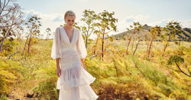 Costarellos Spring 2022 bridal collection integrated a new initiative of up-cycling waste textiles