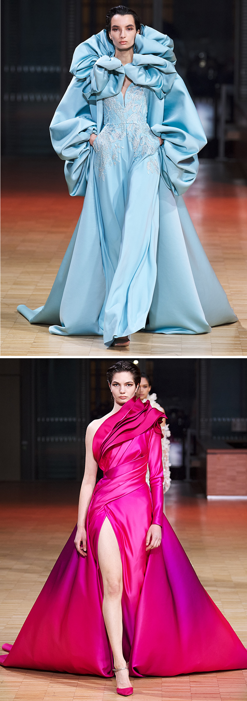 Elie Saab Spring Summer 2022 Haute Couture one-shoulder dress