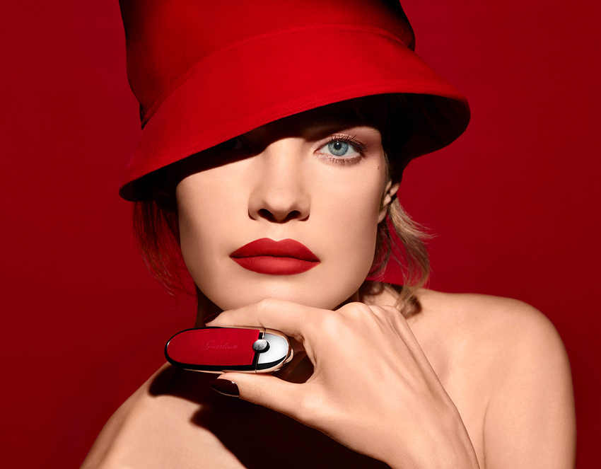 Guerlain Rouge G Legendary Reds lipstick collection Top Model Natalia Vodianova