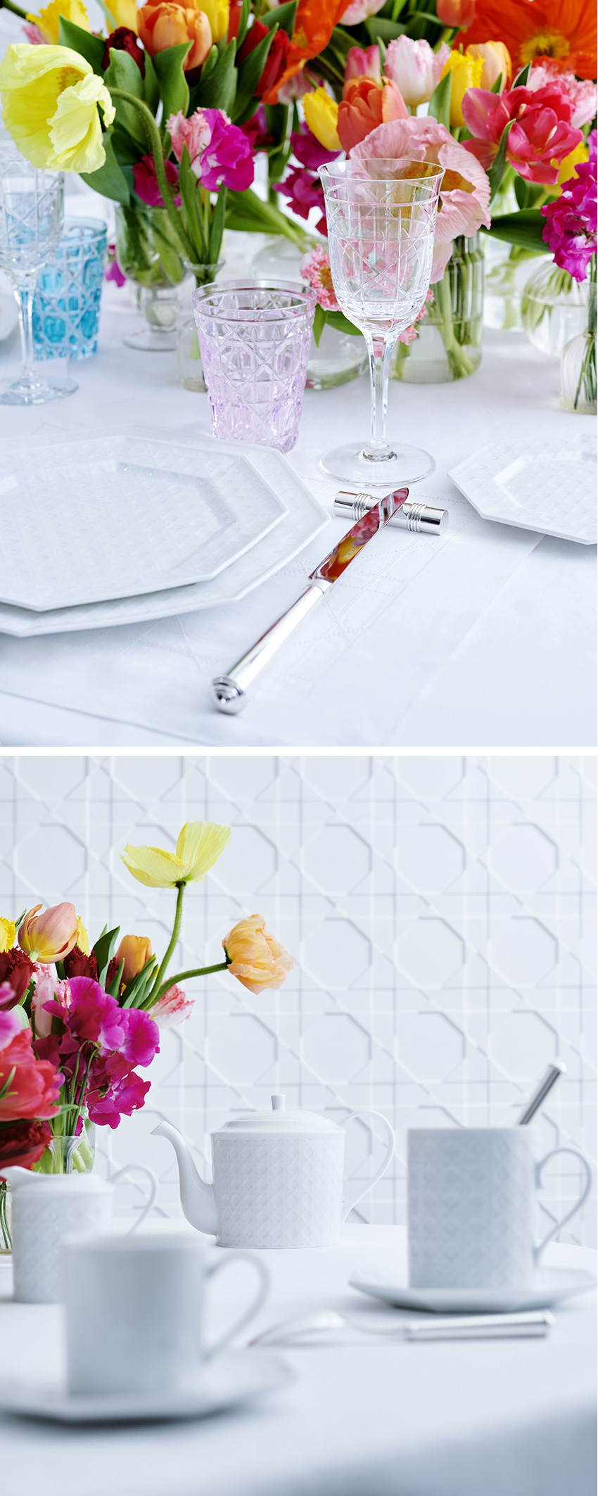 Dior Maison The Cannage Miss Dior tableware collection