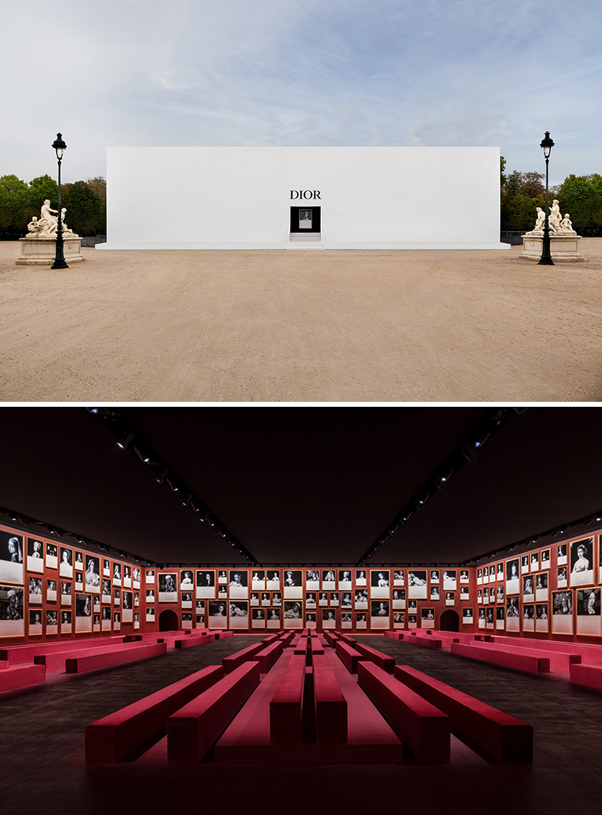 The set for Dior RTW Fall Winter 2022 show in Paris