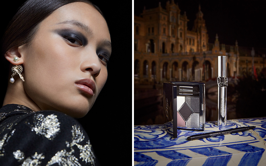 Dior makeup look created by Peter Philips for the Cruise 2023 show 