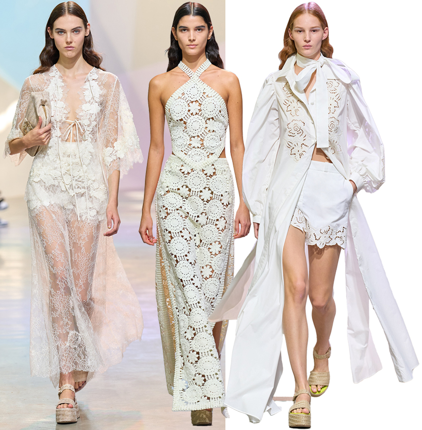 Elie Saab RTW Spring Summer 2023 white dresses