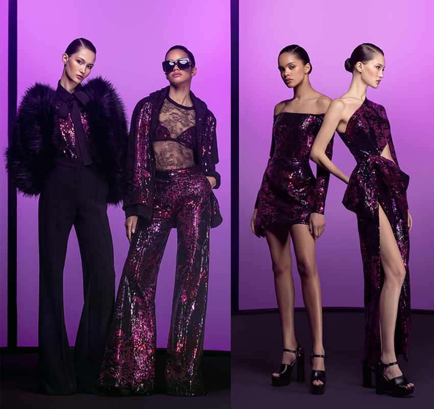 Elie Saab Pre-Fall 2023 collection colour of the year looks