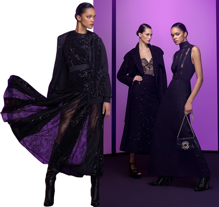 Elie Saab Pre-Fall 2023 collection Of Noir and Night