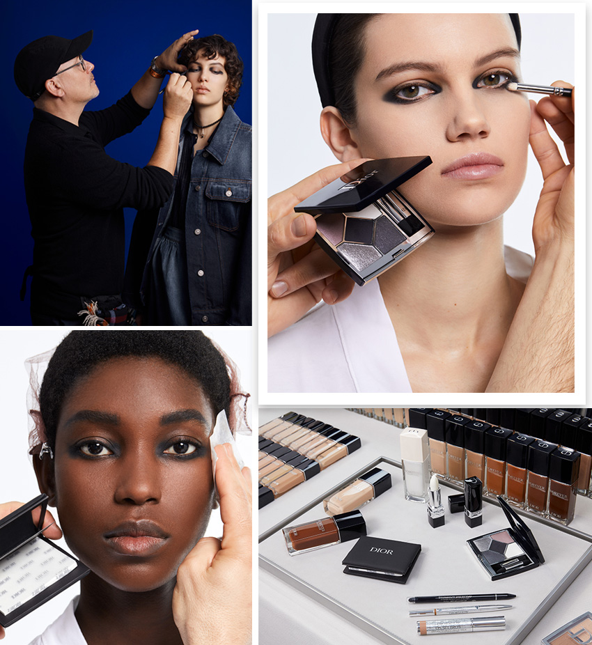 Backstage at Dior Show Autumn/Winter 2023-2024 with Peter Philips and Dior Make-up
