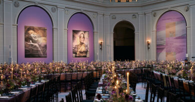 Dior Brooklyn Artist Ball set designed in purple hues