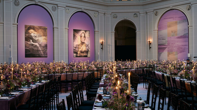 Dior Brooklyn Artist Ball set designed in purple hues