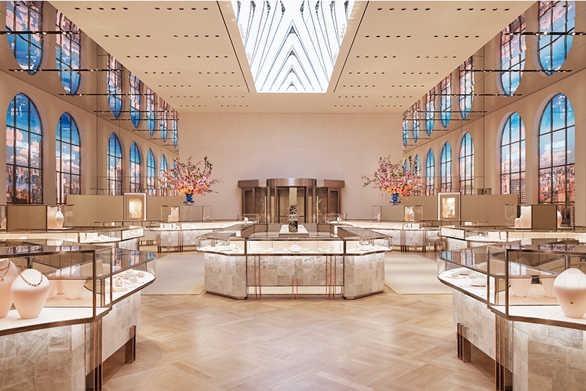 The landmark Tiffany & Co. newly renovated flagship in New York
