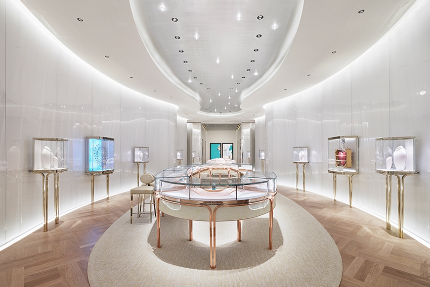 The Love Floor at Tiffany & Co. New York newly renovated flagship