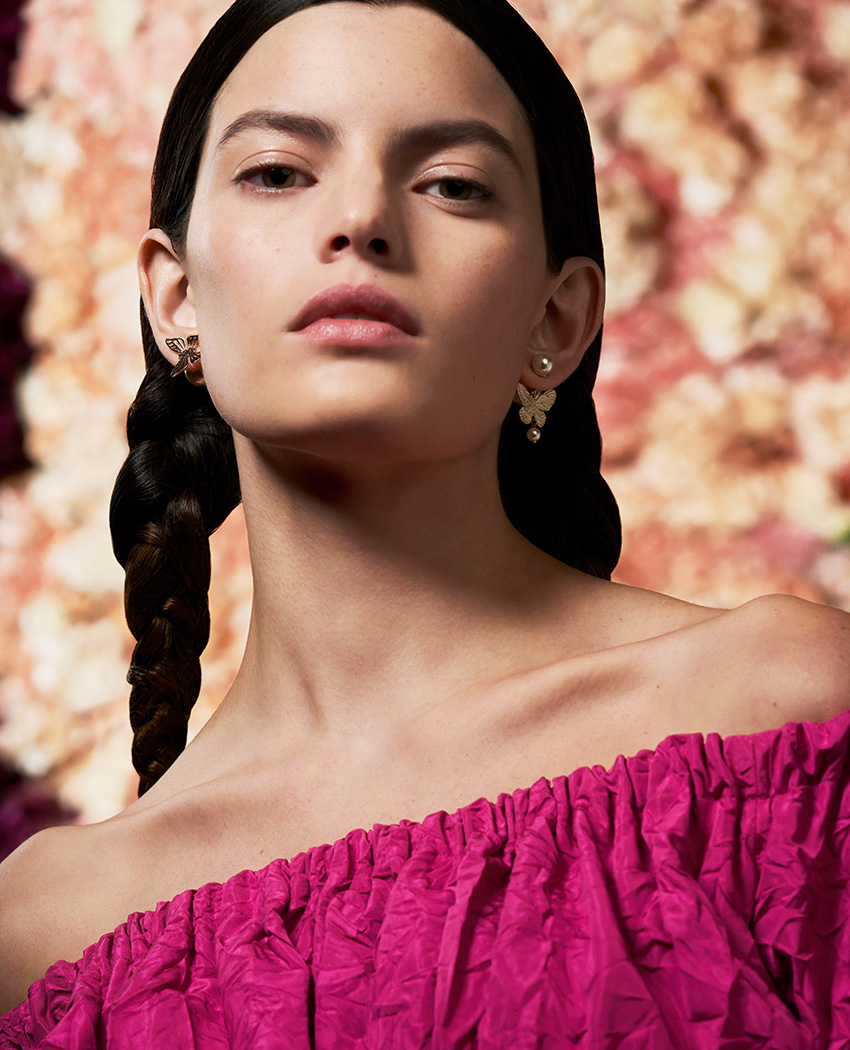 Dior Beauty look created by Peter Philips with Dior Makeup for the 2024 Cruise show