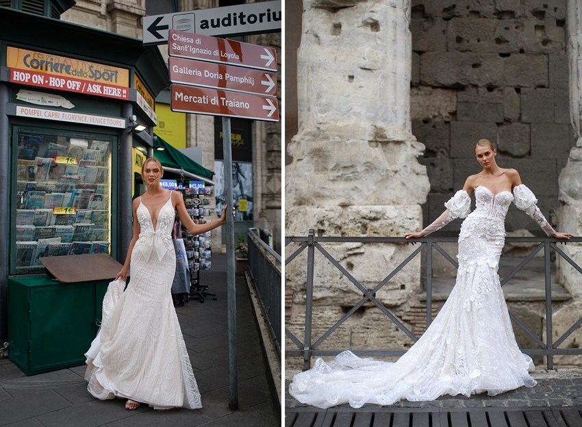 Yedyna strapless wedding dress