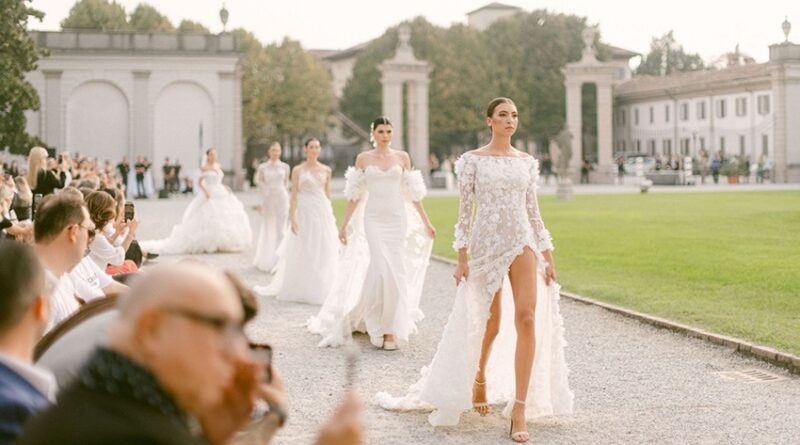 White Wedding Platform Bridal Fashion Event in Milan