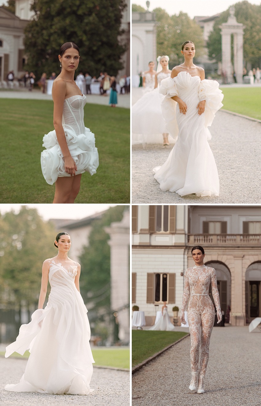 White Wedding Platform Fashion Show in Milan