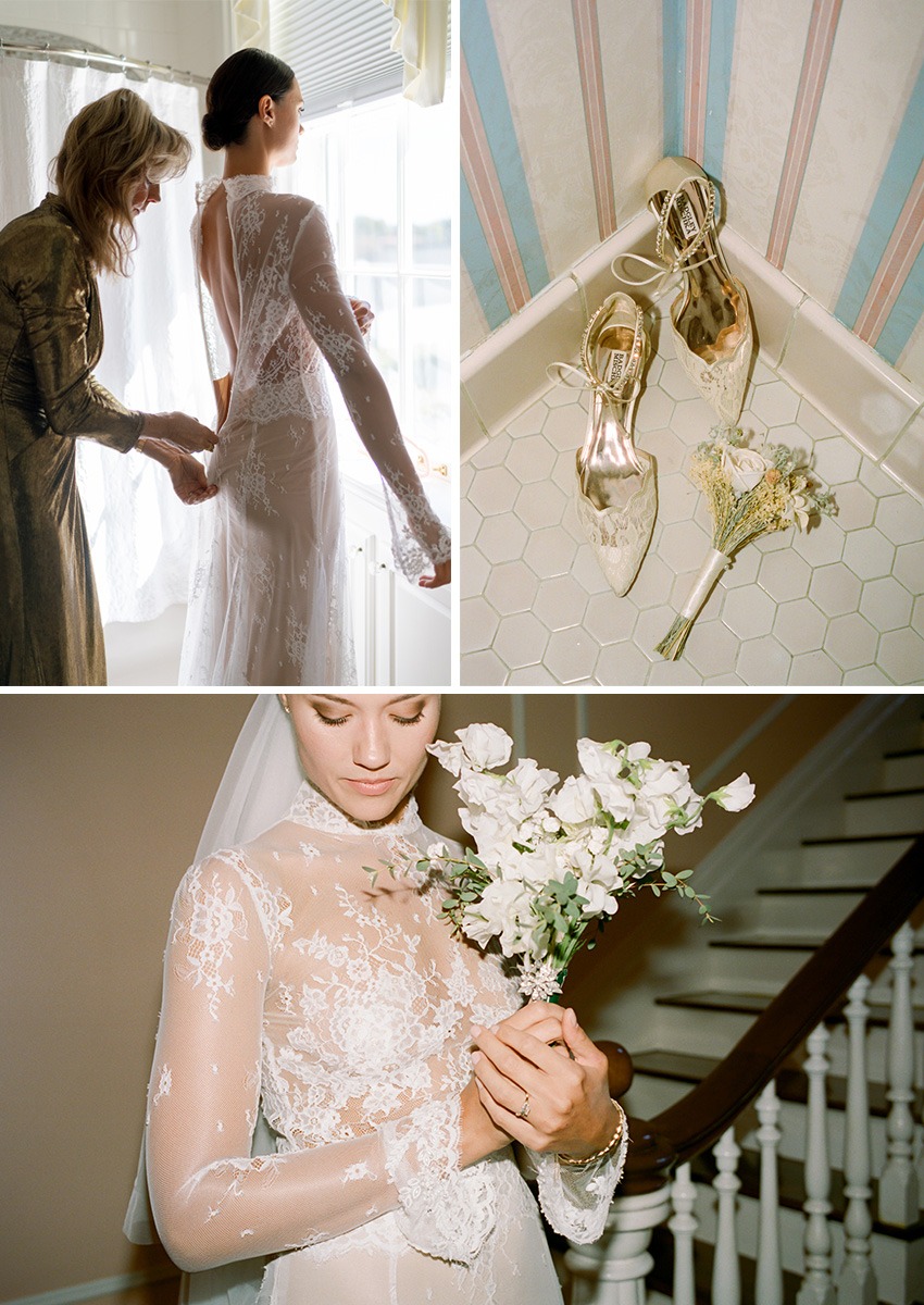 Laura James Ecker wedding dress 
