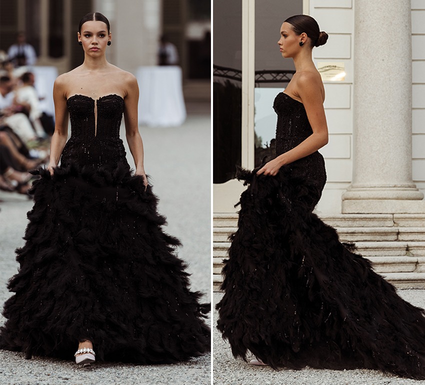 Black Wedding Dress Ricca Sposa Spring Summer 2025