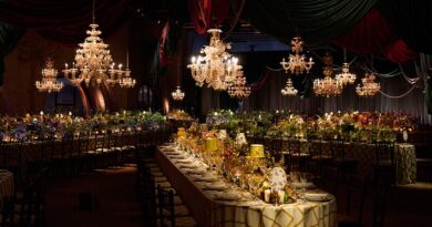 Wedding reception Venice Inspiration from Dior's Gala
