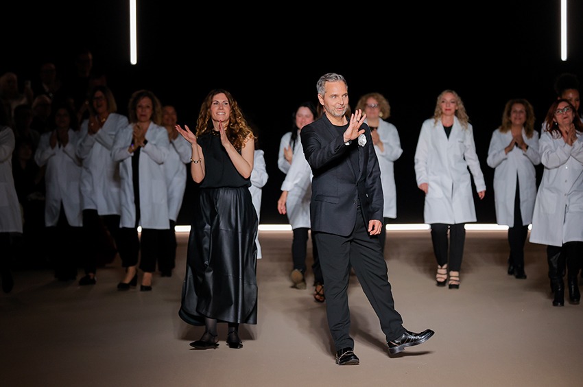 Hervé Moreau at the Fashion Show Atelier Pronovias 2025 collection in Barcelona